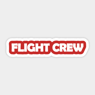 Flight Crew White Design Sticker